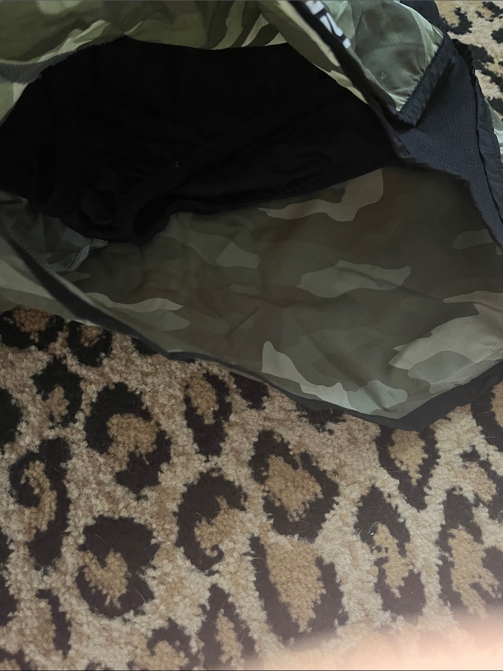 PINK Victoria's Secret Olive Camo Athletic Running Shorts - Picture 5 of 5